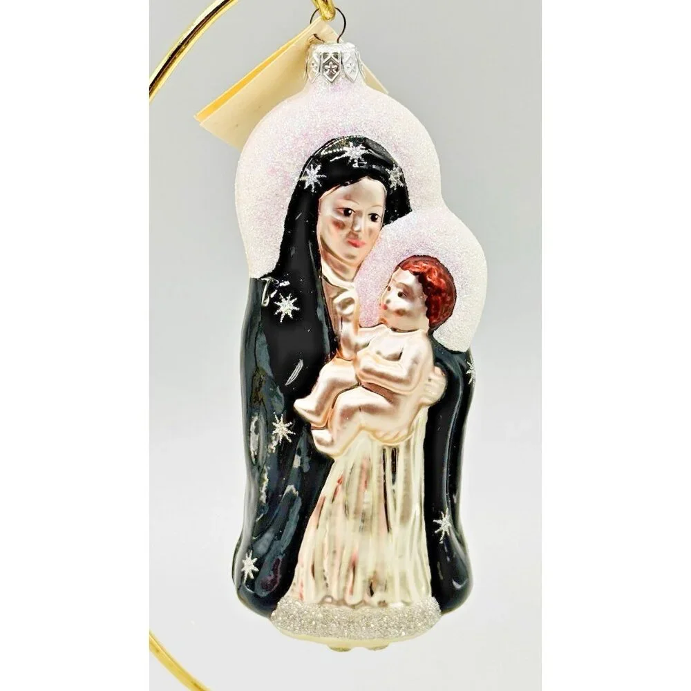 Patricia Breen Madonna and Child Baby Jesus Black‎ Robe Ornament Christmas